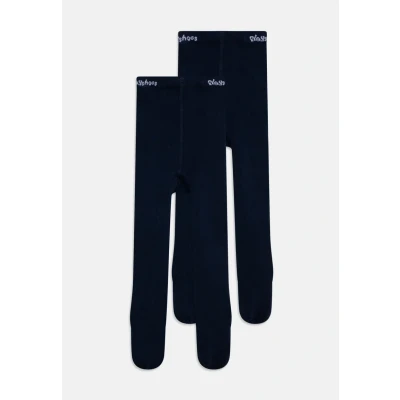 Image of Playshoes Unisex Children&#039;s Thermal Warm Tights, navy double pack, 62 68