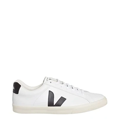 Image of Veja Esplar LOGO Trainers, Men&#039;s, Size: 7, Extra white/black Leather