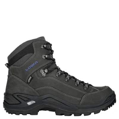 Image of Lowa Renegade GTX MID Unisex Hiking Boots Tracking Outdoor Goretex, Anthracite steel blue, 47 EU