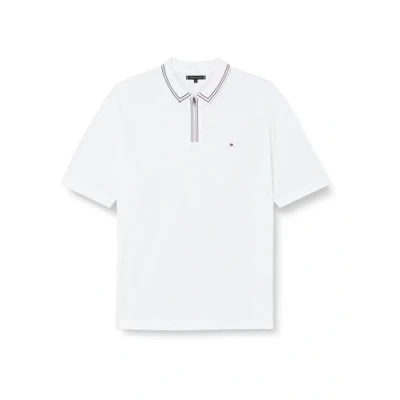 Image of Tommy Hilfiger ZIP Plackt Tipng Polo shirt, Men&#039;s, Size: XXL, White