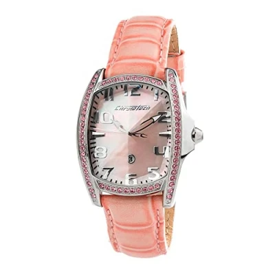 Image of Chronotech CT7988LS 27 Women&#039;s Analogue Quartz Watch with Leather Strap, 27, Strap