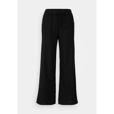 Image of JDY Women&#039;s Say Linen Hw Wide Pant Wvn Noos trousers, Black, M / 32L