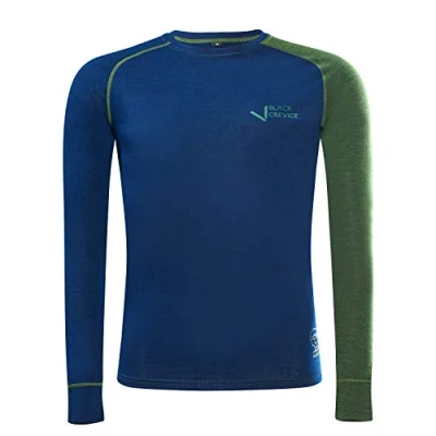 Image of Black Crevice Men&#039;s Herren Langarmshirt Aus Merino Wolle Functional Shirt