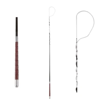 Image of Waldhausen Bow Top Whip, leather handle
