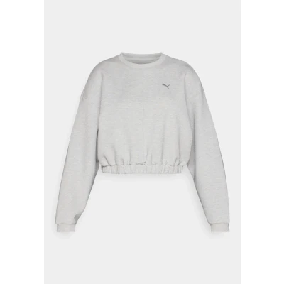Image of Puma CREW Sweatshirt, Women&#039;s, Size: XS, Light gray heather