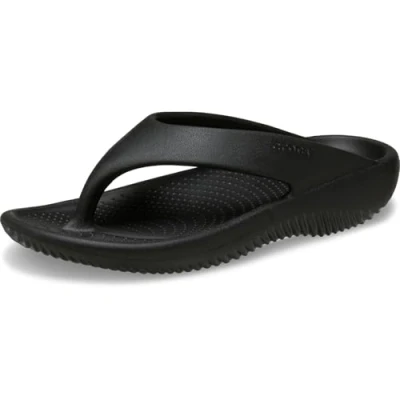 Image of Crocs Mellow Recovery Tbar sandals, Women&#039;s, Size: 7, Black shoes