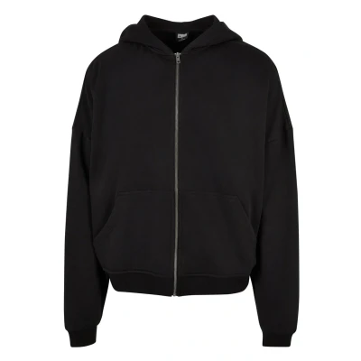 Image of Urban Classics 90&#039;S ZIP Zipup sweatshirt, Men&#039;s, Size: XXL, Black