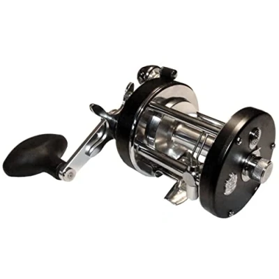 Image of Abu Garcia Ambassadeur Seven, Fishing Reel, Round Baitcast Reels, Conventional Fishing, Unisex, Black, 7000 Right Hand
