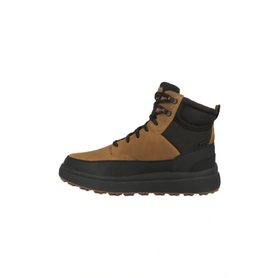 Image of Geox Laceup ankle boots, Men&#039;s, Size: 11, Ochre black Leather/synthetics