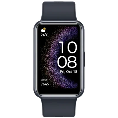 Image of Huawei Watch Fit SE Black Silicone Strap