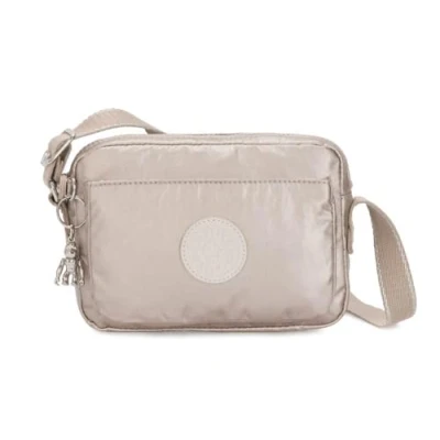 Image of Kipling Abanu Across body bag, Women&#039;s, Size: One Size, Metallic grey
