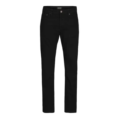 Image of JACK &amp; JONES Male Tapered Fit Jeans JJIMIKE JJORIGINAL SBD 553 NOOS Jeans, black denim, 38W / 34L