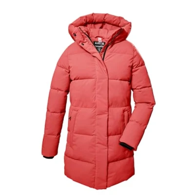 Image of G.I.G.A. DX by killtec GW 1 WMN QLTD PRK 41337 000 Women&#039;s Quilted Parka with Hood Dark Coral, 38