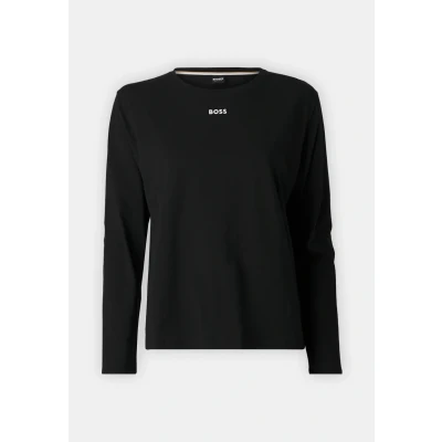 Image of BOSS Ci_ls Shirt Women&#039;s Long Sleeved Pyjamas, Black, S