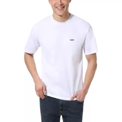Image of Vans LEFT Chest LOGO TEE Basic Tshirt, Men&#039;s, Size: XXL, White