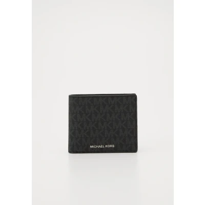 Image of Michael Kors Greyson Billfold COIN Pocket Wallet, Size: One Size, Black