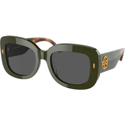 Image of Tory Burch Sunglasses, Women&#039;s, Size: One Size, Olive
