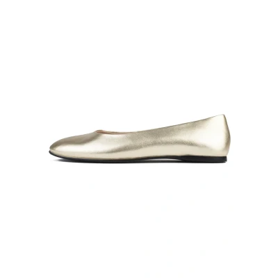 Image of L37 BABY COME ON Ballet pumps, Women&#039;s, Size: 5, Gold Leather