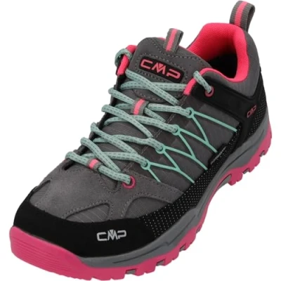 Image of CMP KIDS Rigel LOW WP Unisex Hiking shoes for kids, Size: 10K, Kaki acido Leather and textile
