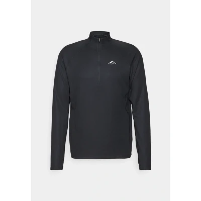 Image of Nike Performance Trail Midlayer Long sleeved top, Men&#039;s, Size: Large, Black/white
