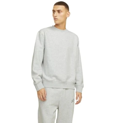 Image of Jack &amp; Jones Jjeurban Sweatshirt, Men&#039;s, Size: XXL, White melange