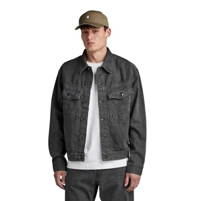Image of G Star Dakota Jacket Denim jacket, Men&#039;s, Size: Medium, Faded black ink