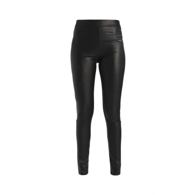 Image of PIECES Women&#039;s Pcnew Shiny Fleece Leggings Noos, Black, L XL
