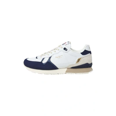Image of Pepe Jeans Men&#039;s Brit Ivy M Sneak, Blue Navy, 6 UK