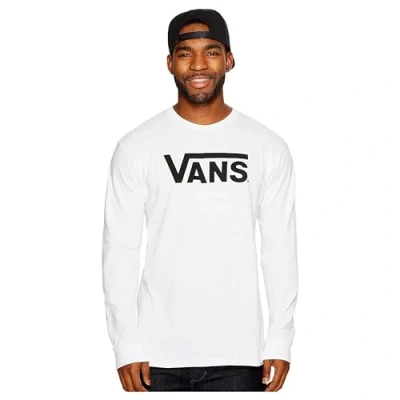 Image of Vans Classic Long sleeved top, Men&#039;s, Size: XS, White/black