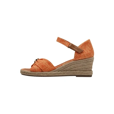 Image of Tamaris Women&#039;s 1 28357 42 Wedge Sandal, Orange, 5 UK