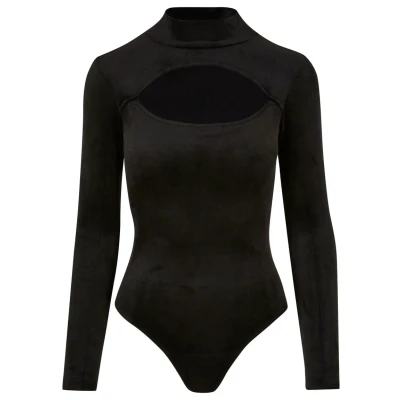Image of Urban Classics Cutout Turtleneck Body, Women&#039;s, Size: 3XL, Black