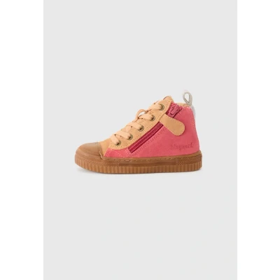 Image of Bisgaard RYAN Hightop trainers for kids, Size: 3.5, Pink shoes