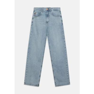 Image of Name it Nkfrose Straight leg jeans for kids, Size: 8y, Light blue bleached denim