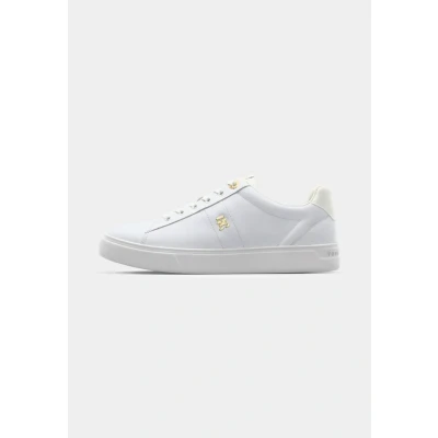 Image of Tommy Hilfiger Essential Elevated Court Trainers, Women&#039;s, Size: 6, White shoes