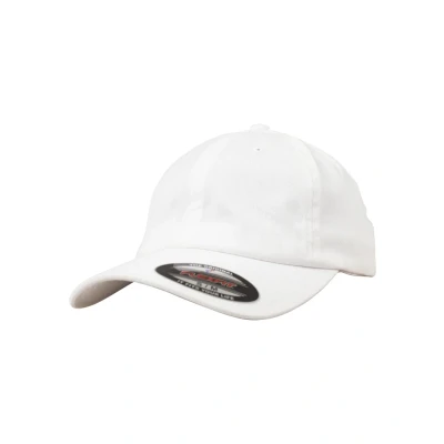 Image of Flexfit (FLEYK Unisex Cotton Twill Dad Cap, white, S M