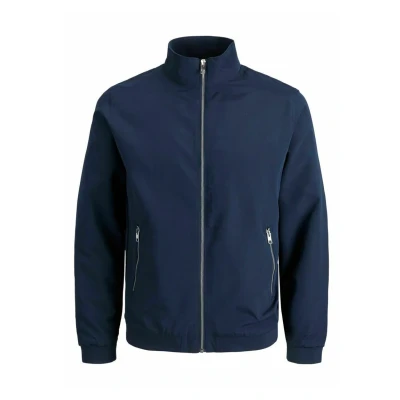 Image of Jack &amp; Jones Jjerush Harrington Bomber Jacket, Men&#039;s, Size: XS, Dark blue