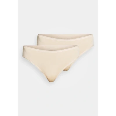 Image of Schiesser 2PACK SLIP Organic Cotton 95/5 Briefs, Women&#039;s, Size: 10, Sand
