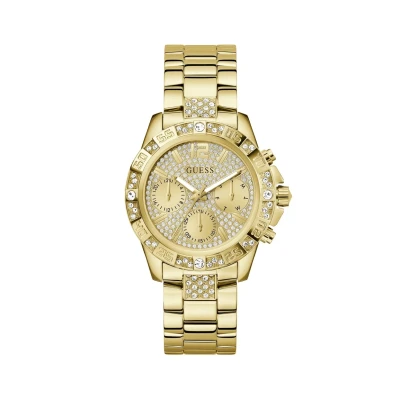 Image of Guess Majesty Unisex Watch goldcoloured, Size: One Size, Gold coloured