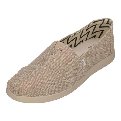 Image of TOMS Alpargata PLUS Slipons, Women&#039;s, Size: 5.5, Natural Textile