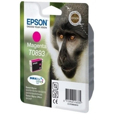 Image of Epson T0893 Monkey Genuine Magenta Ink Cartridge DuraBrite Ultra
