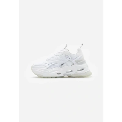 Image of Buffalo Triplet Hollow Trainers, Women&#039;s, Size: 4, White Imitation leather/ textile