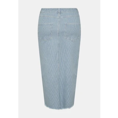Image of Pieces Pcbillo MIDI Skirt Pencil skirt, Women&#039;s, Size: Medium, Light blue denim/dancer