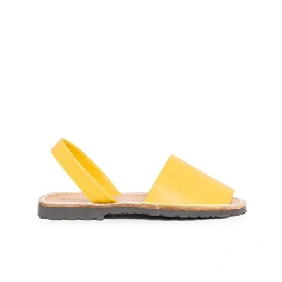 Image of Pisamonas Nappa Avarcas Menorcan Sandals Size 10 Color Yellow