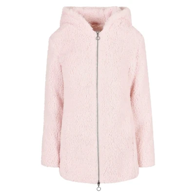 Image of Urban Classics Ladies Sherpa Jacket Winter coat, Women&#039;s, Size: 5XL, Pink