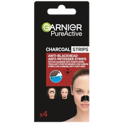 Image of Garnier Skin Clear Charcoal Nose Strips Anti Blackheads