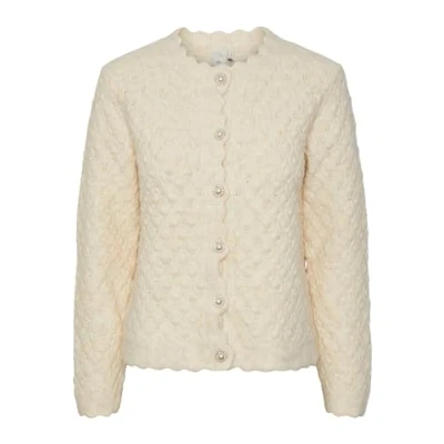 Image of YAS Yasbubble Cardigan Cardigan, Women&#039;s, Size: Small, Birch