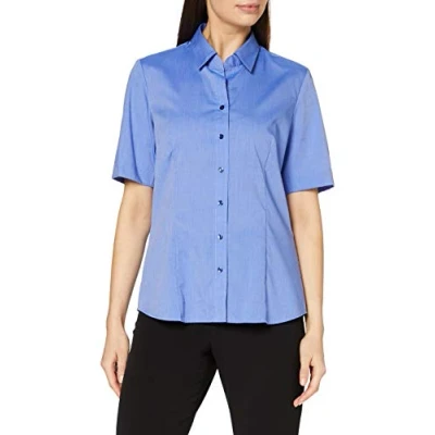 Image of Seidensticker Buttondown blouse, Women&#039;s, Size: 36, Blue