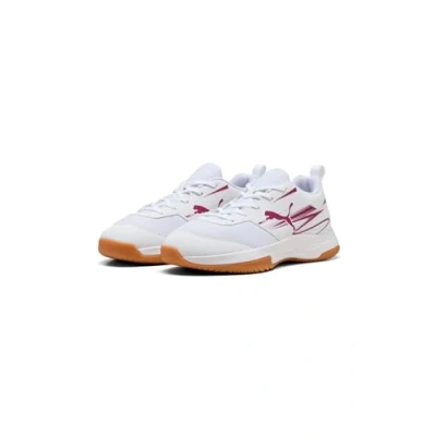 Image of Puma Varion II Unisex Handball shoes for kids, Size: 3, White/berry