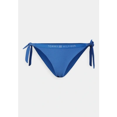 Image of Tommy Hilfiger Tonal LOGO SIDE TIE Bikini bottoms, Women&#039;s, Size: Small, Blue spell