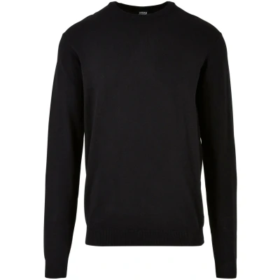 Image of Urban Classics Crewneck Jumper, Men&#039;s, Size: Small, Black